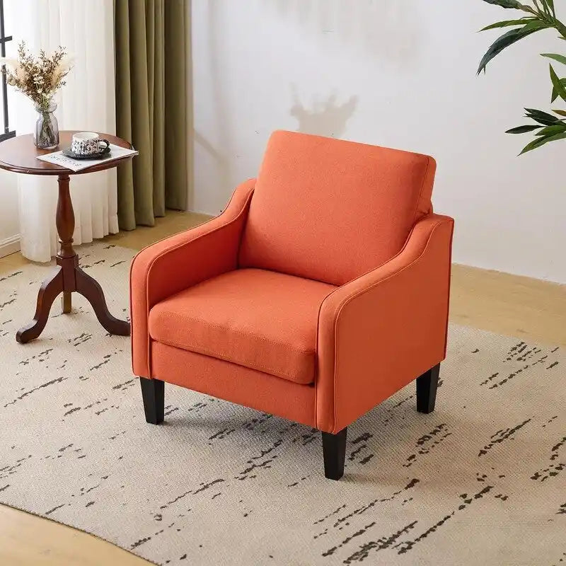 Fauteuil d'appoint moderne du milieu du siècle, assise individuelle – Plusieurs options de couleur