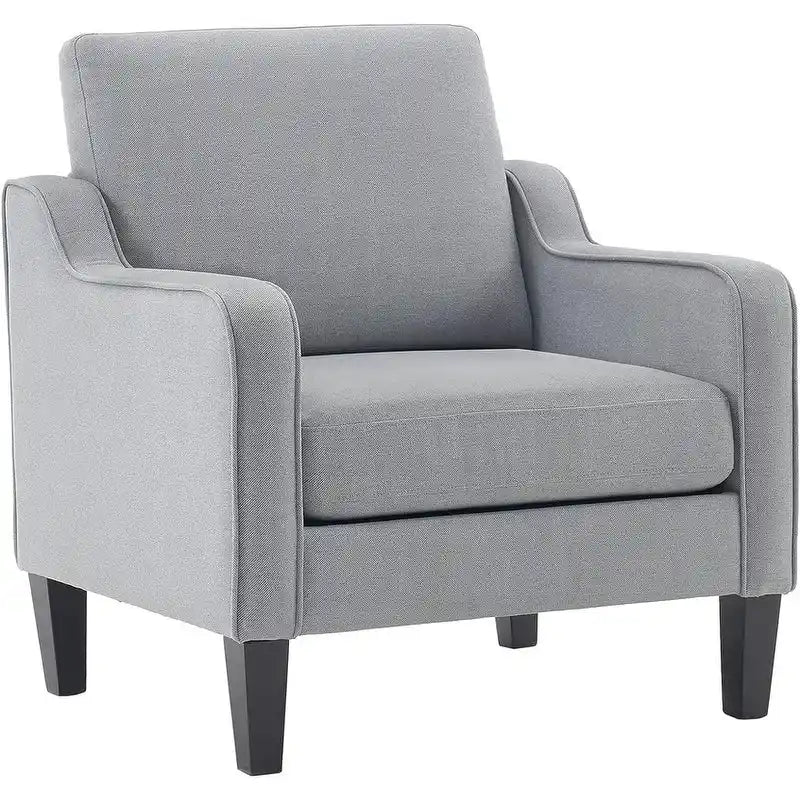 Fauteuil d'appoint moderne du milieu du siècle, assise individuelle – Plusieurs options de couleur