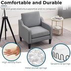 Fauteuil d'appoint moderne du milieu du siècle, assise individuelle – Plusieurs options de couleur