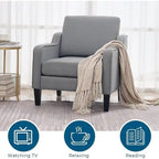 Fauteuil d'appoint moderne du milieu du siècle, assise individuelle – Plusieurs options de couleur