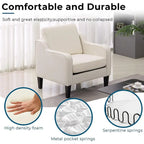 Fauteuil d'appoint moderne du milieu du siècle, assise individuelle – Plusieurs options de couleur