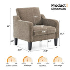 Fauteuil d'appoint moderne du milieu du siècle, assise individuelle – Plusieurs options de couleur
