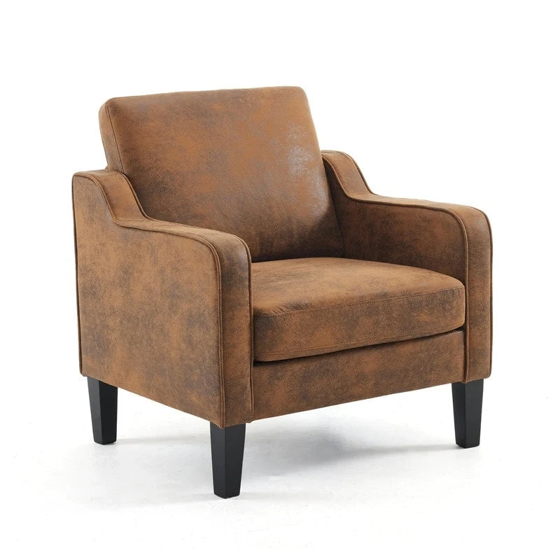 Fauteuil d'appoint moderne du milieu du siècle, assise individuelle – Plusieurs options de couleur