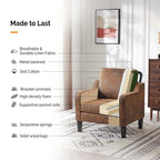 Fauteuil d'appoint moderne du milieu du siècle, assise individuelle – Plusieurs options de couleur