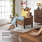 Fauteuil d'appoint moderne du milieu du siècle, assise individuelle – Plusieurs options de couleur