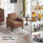 Fauteuil d'appoint moderne du milieu du siècle, assise individuelle – Plusieurs options de couleur
