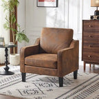 Fauteuil d'appoint moderne du milieu du siècle, assise individuelle – Plusieurs options de couleur
