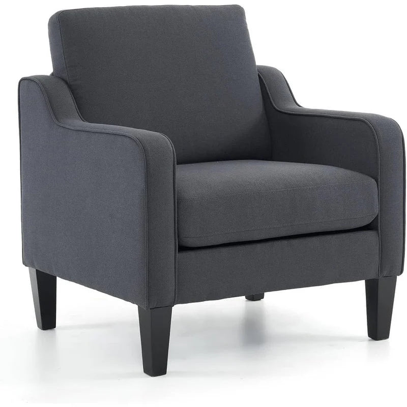 Fauteuil d'appoint moderne du milieu du siècle, assise individuelle – Plusieurs options de couleur