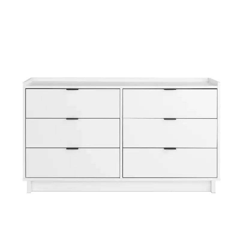 Commode à 6 tiroirs Prepac 52,5 po, style moderne et épuré