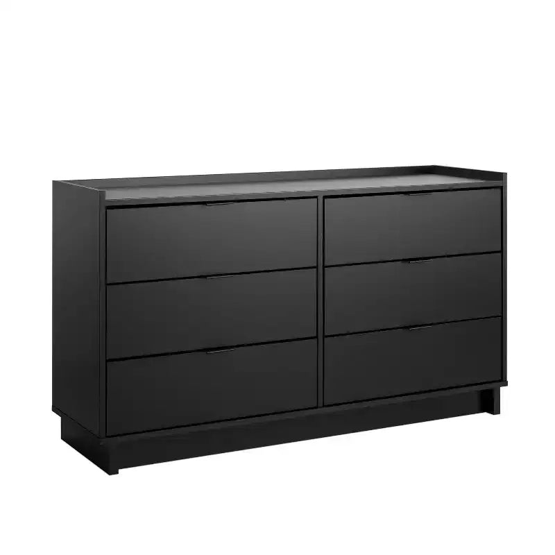 Commode à 6 tiroirs Prepac 52,5 po, style moderne et épuré