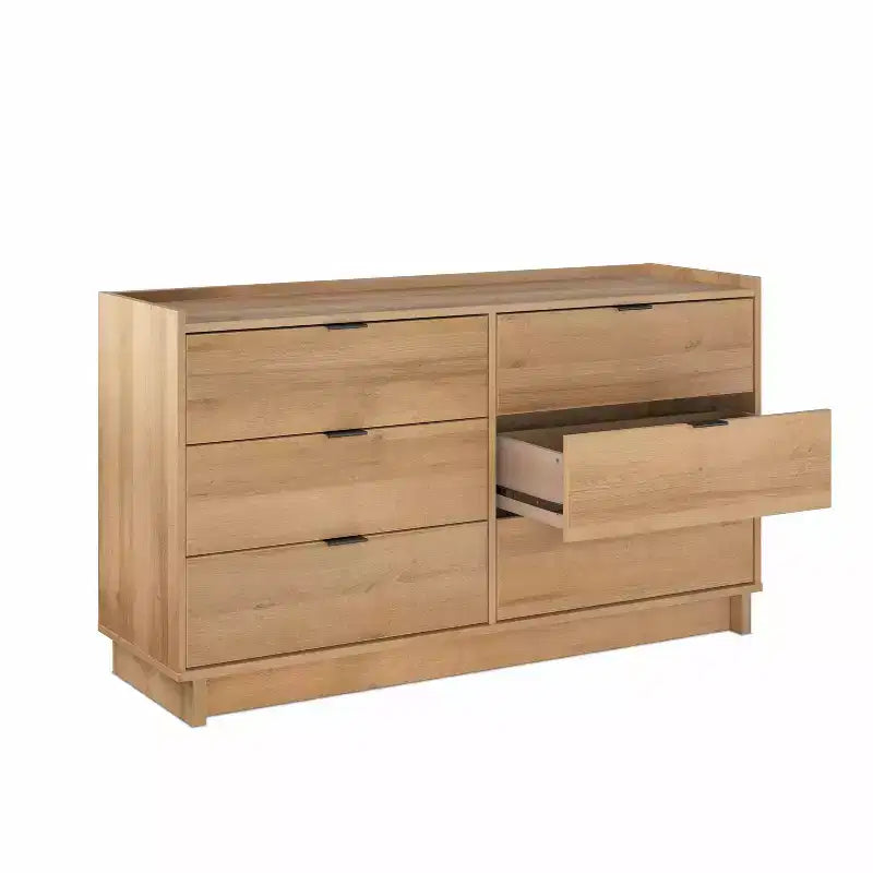 Commode à 6 tiroirs Prepac 52,5 po, style moderne et épuré