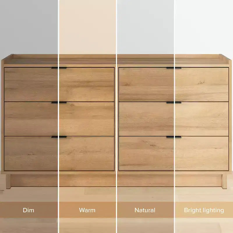 Commode à 6 tiroirs Prepac 52,5 po, style moderne et épuré
