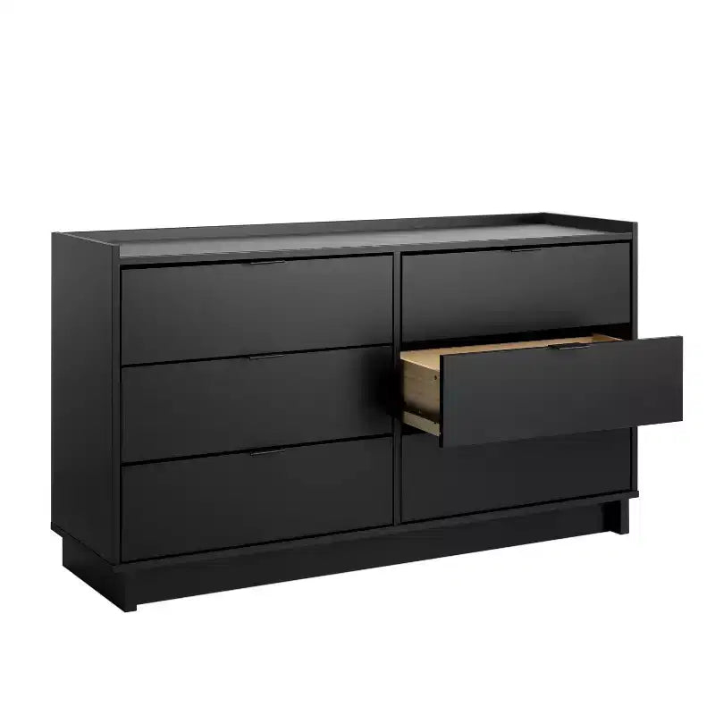 Commode à 6 tiroirs Prepac 52,5 po, style moderne et épuré