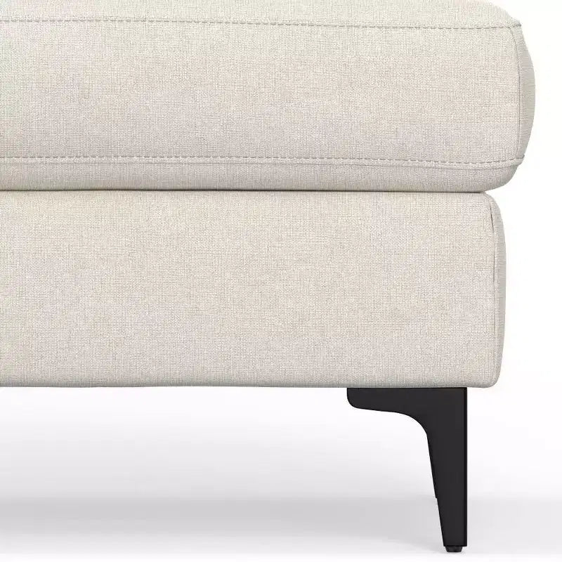Ottoman WyndenHall Lana de style Mid-Century en tissu haute performance
