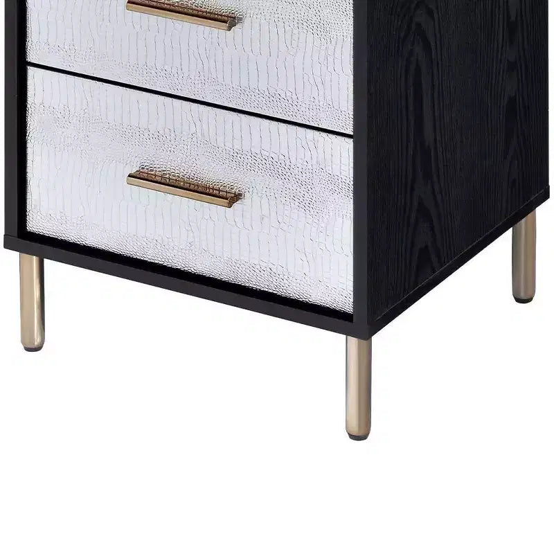 Armoire 17" Myles - Acme Furniture : Structure métallique, Rangement à bijoux 5 portes, Aucun assemblage requis