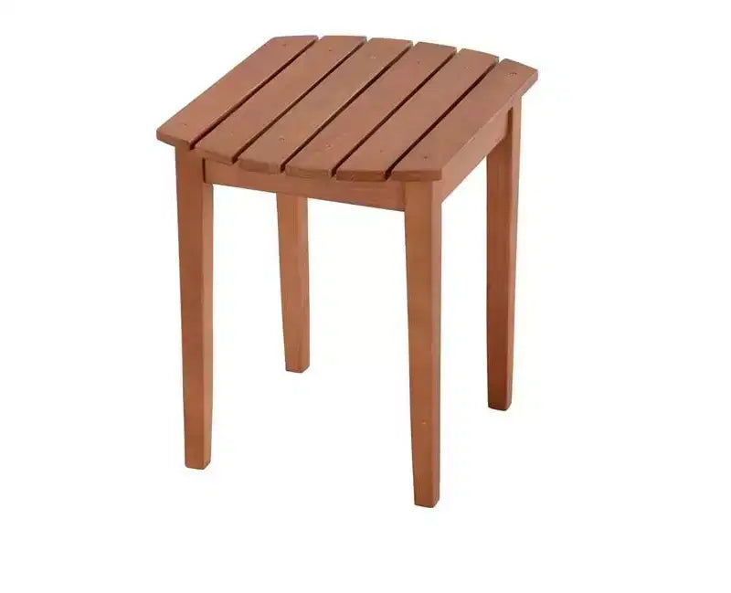 Jiallo Oceanic Collection Walnut Solid Wood Side Table