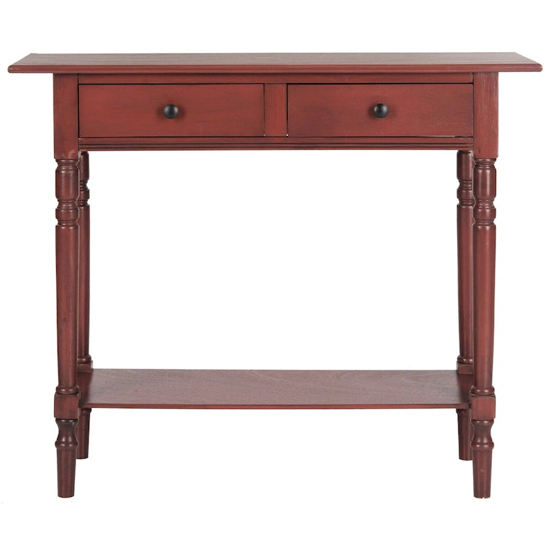 SAFAVIEH Arvilla, table console grise à 2 tiroirs - 37.8 x 13 x 31.9 - 38 x 13 x 32 (l x P x H)