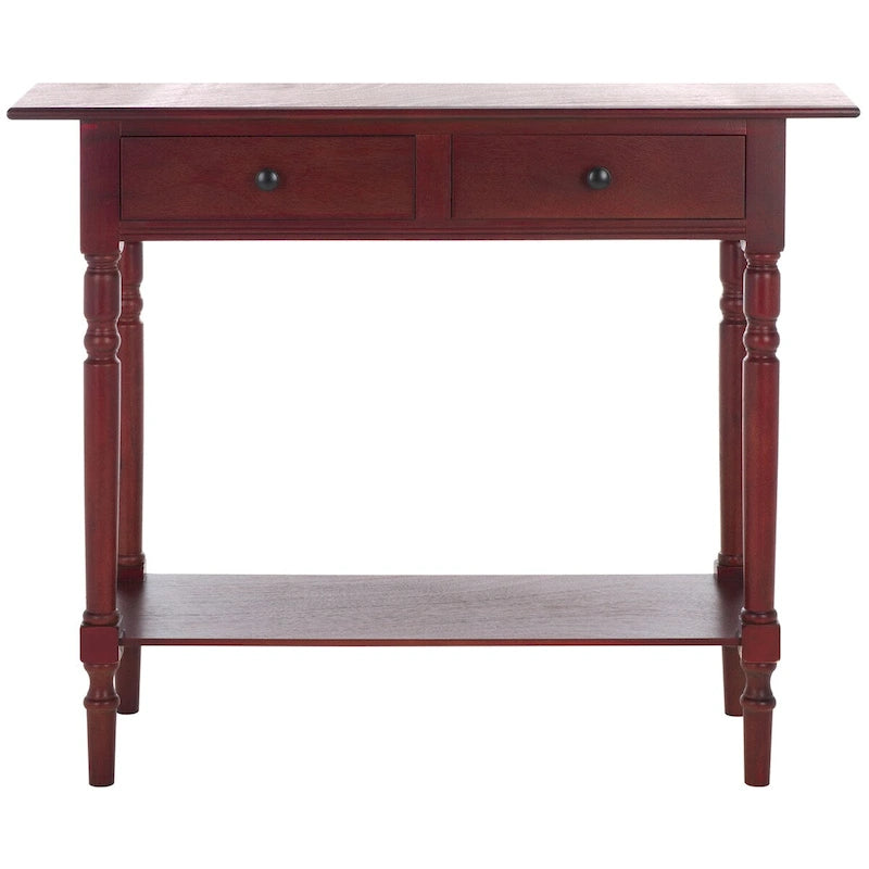 SAFAVIEH Arvilla, table console grise à 2 tiroirs - 37.8 x 13 x 31.9 - 38 x 13 x 32 (l x P x H)