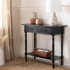SAFAVIEH Arvilla, table console grise à 2 tiroirs - 37.8 x 13 x 31.9 - 38 x 13 x 32 (l x P x H)