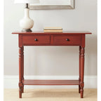 SAFAVIEH Arvilla, table console grise à 2 tiroirs - 37.8 x 13 x 31.9 - 38 x 13 x 32 (l x P x H)