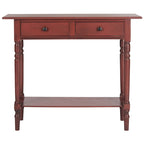 SAFAVIEH Arvilla, table console grise à 2 tiroirs - 37.8 x 13 x 31.9 - 38 x 13 x 32 (l x P x H)