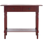 SAFAVIEH Arvilla, table console grise à 2 tiroirs - 37.8 x 13 x 31.9 - 38 x 13 x 32 (l x P x H)