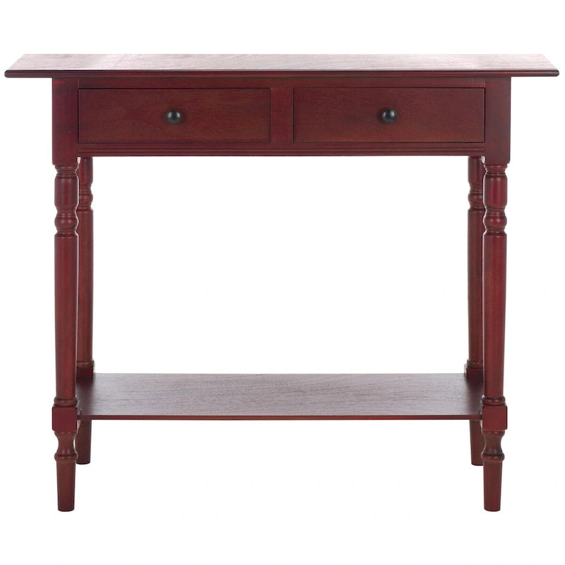 SAFAVIEH Arvilla, table console grise à 2 tiroirs - 37.8 x 13 x 31.9 - 38 x 13 x 32 (l x P x H)