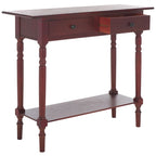 SAFAVIEH Arvilla, table console grise à 2 tiroirs - 37.8 x 13 x 31.9 - 38 x 13 x 32 (l x P x H)