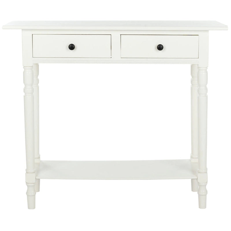 SAFAVIEH Arvilla, table console grise à 2 tiroirs - 37.8 x 13 x 31.9 - 38 x 13 x 32 (l x P x H)