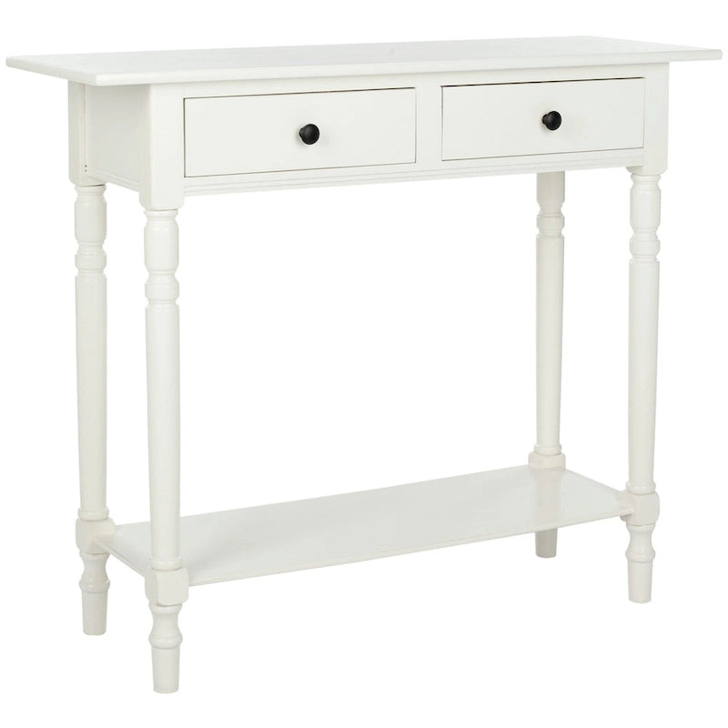 SAFAVIEH Arvilla, table console grise à 2 tiroirs - 37.8 x 13 x 31.9 - 38 x 13 x 32 (l x P x H)