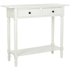 SAFAVIEH Arvilla, table console grise à 2 tiroirs - 37.8 x 13 x 31.9 - 38 x 13 x 32 (l x P x H)