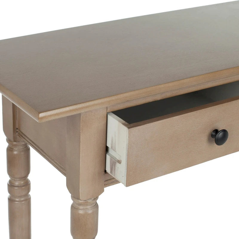 SAFAVIEH Arvilla, table console grise à 2 tiroirs - 37.8 x 13 x 31.9 - 38 x 13 x 32 (l x P x H)