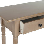 SAFAVIEH Arvilla, table console grise à 2 tiroirs - 37.8 x 13 x 31.9 - 38 x 13 x 32 (l x P x H)
