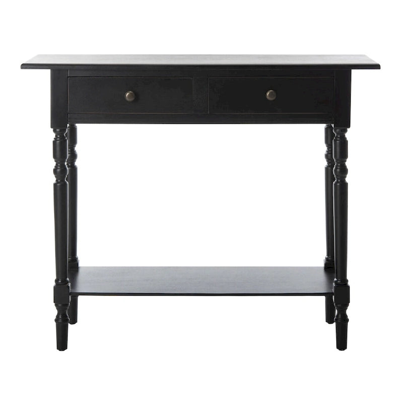 SAFAVIEH Arvilla, table console grise à 2 tiroirs - 37.8 x 13 x 31.9 - 38 x 13 x 32 (l x P x H)