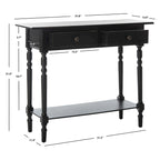 SAFAVIEH Arvilla, table console grise à 2 tiroirs - 37.8 x 13 x 31.9 - 38 x 13 x 32 (l x P x H)