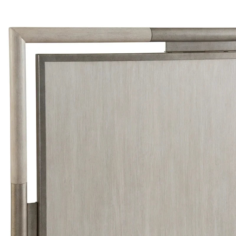 Ensemble de chambre à coucher 3 pièces Roundhill Furniture Mantalia en bois massif avec cadre en métal, lit avec 2 tables de chevet, couleur champagne