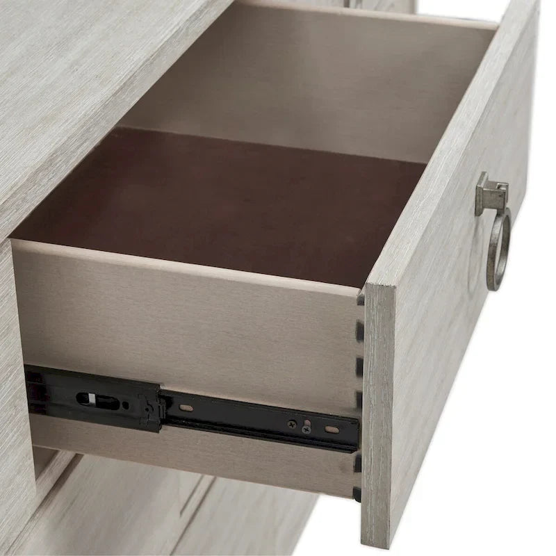 Ensemble de chambre à coucher 3 pièces Roundhill Furniture Mantalia en bois massif avec cadre en métal, lit avec 2 tables de chevet, couleur champagne