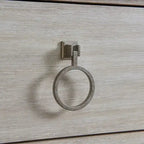 Ensemble de chambre à coucher 3 pièces Roundhill Furniture Mantalia en bois massif avec cadre en métal, lit avec 2 tables de chevet, couleur champagne
