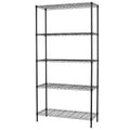 FDW 5-Shelf Adjustable Layer Rack Commercial Strong Steel for Restaurant Garage Kitchen