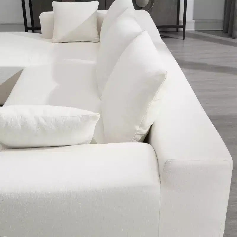 Canapé d'angle modulable 2 pièces Elio Modern de GDFStudio avec coussins