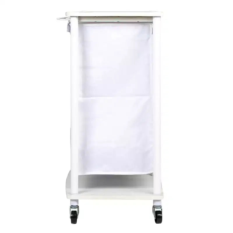 Centre de lessive à 3 sacs, Tablettes en stratifié lisse, Cadre en acier robuste, Barre de suspension, Options de pieds à roulettes et fixes