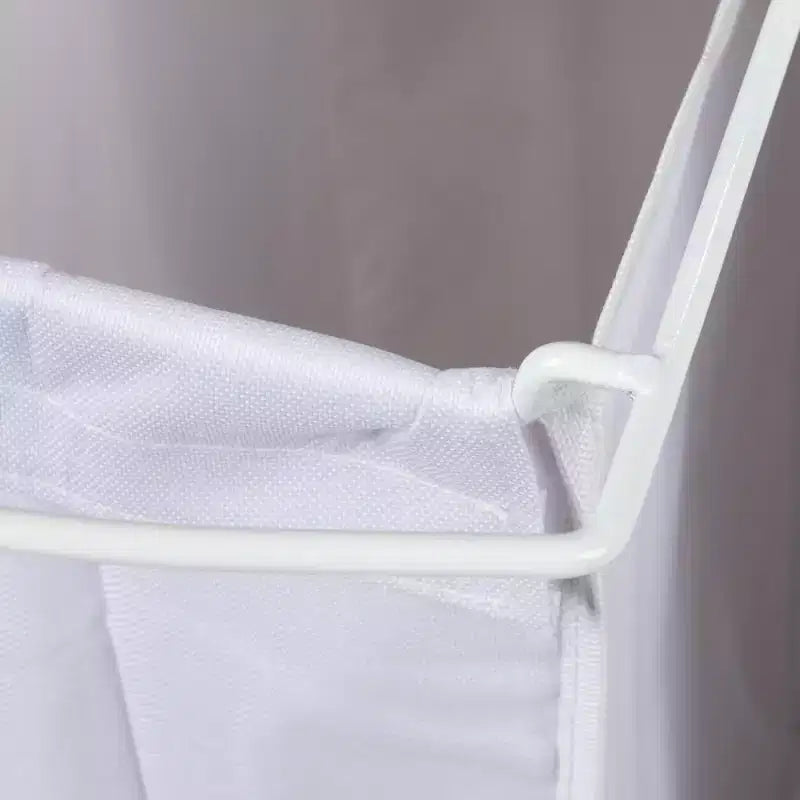 Centre de lessive à 3 sacs, Tablettes en stratifié lisse, Cadre en acier robuste, Barre de suspension, Options de pieds à roulettes et fixes