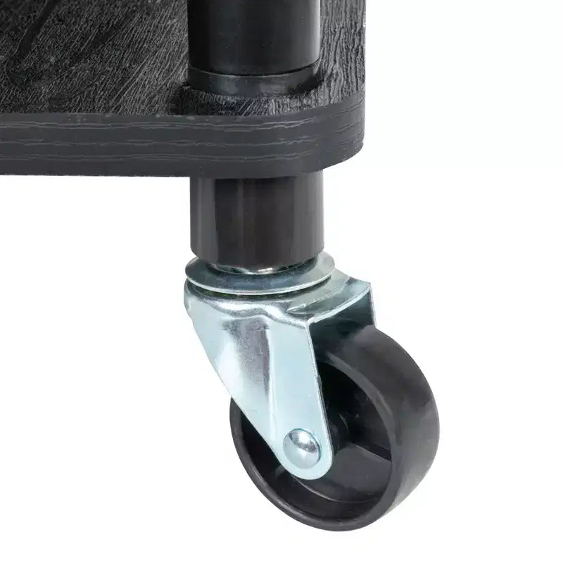 Centre de lessive à 3 sacs, Tablettes en stratifié lisse, Cadre en acier robuste, Barre de suspension, Options de pieds à roulettes et fixes