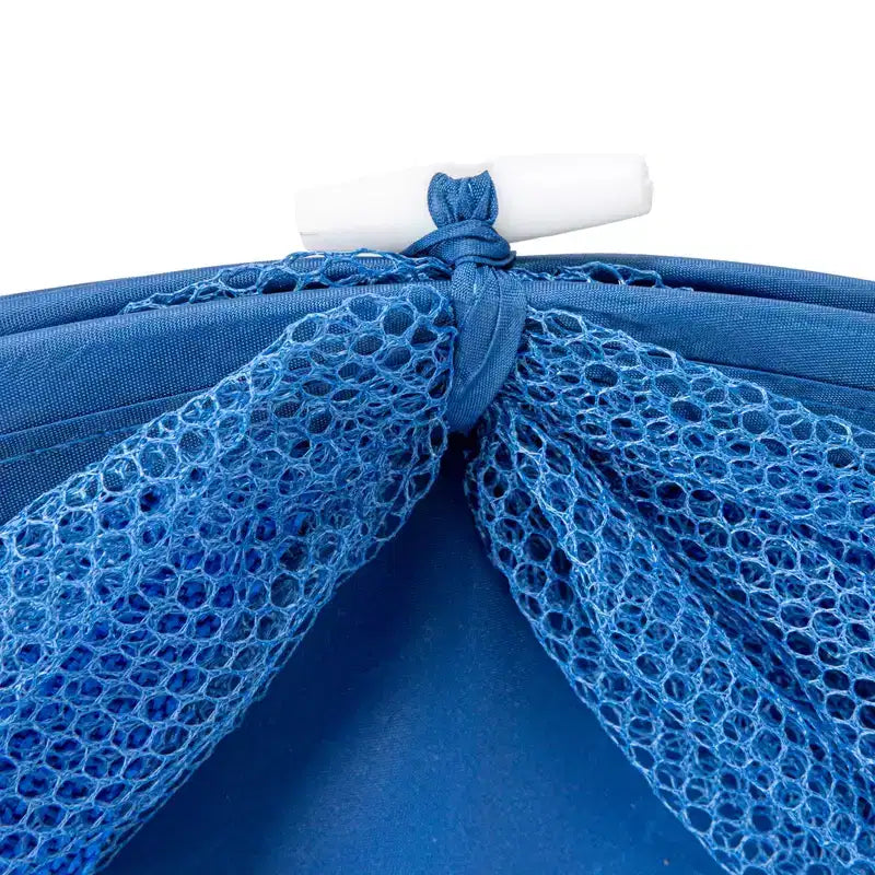 Panier à linge en maille escamotable, armature en acier à ressort, doublure en maille pour la circulation de l'air, grande capacité, montage facile, rangement compact