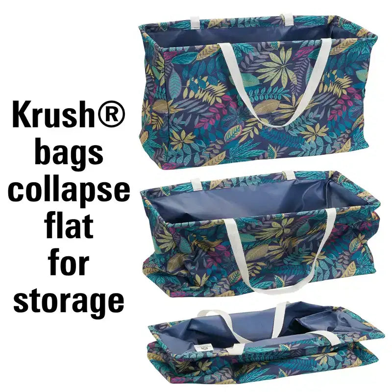Sac fourre-tout utilitaire en toile avec poignées, sac cabas rectangulaire Krush, doublure en vinyle résistante à l'eau, grande capacité, durable et polyvalent