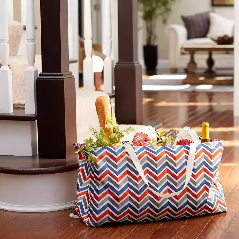 Sac fourre-tout utilitaire en toile avec poignées, sac cabas rectangulaire Krush, doublure en vinyle résistante à l'eau, grande capacité, durable et polyvalent