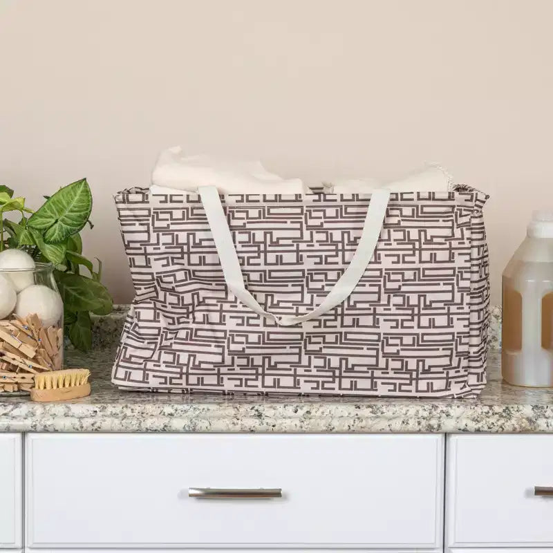 Sac fourre-tout utilitaire en toile avec poignées, sac cabas rectangulaire Krush, doublure en vinyle résistante à l'eau, grande capacité, durable et polyvalent
