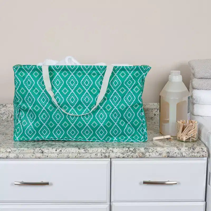Sac fourre-tout utilitaire en toile avec poignées, sac cabas rectangulaire Krush, doublure en vinyle résistante à l'eau, grande capacité, durable et polyvalent