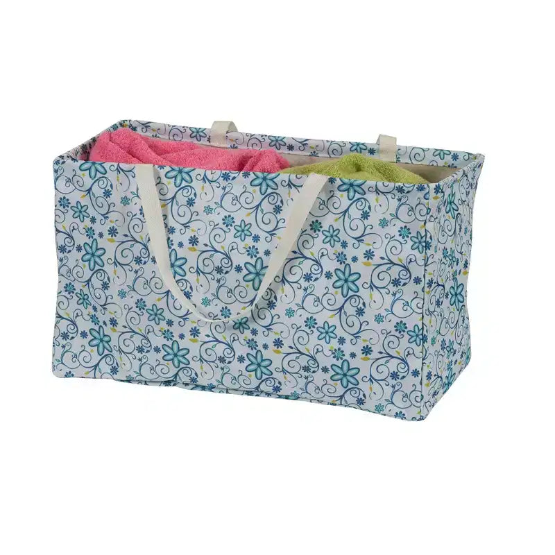 Sac fourre-tout utilitaire en toile avec poignées, sac cabas rectangulaire Krush, doublure en vinyle résistante à l'eau, grande capacité, durable et polyvalent