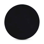Table basse piédestal ronde moderne pour 1 – Bois massif, 30L x 30P x 14H, Noir / Naturel